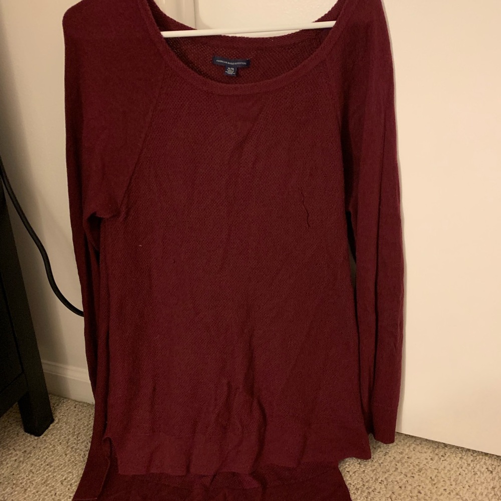 Dark Red long sweater